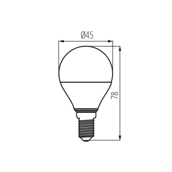 Kanlux IQ-LED G45E14 4,2W-WW