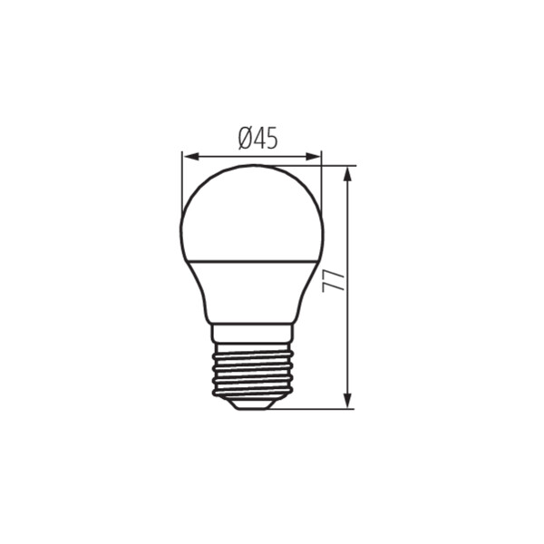 Kanlux IQ-LED G45E27 3,4W-WW