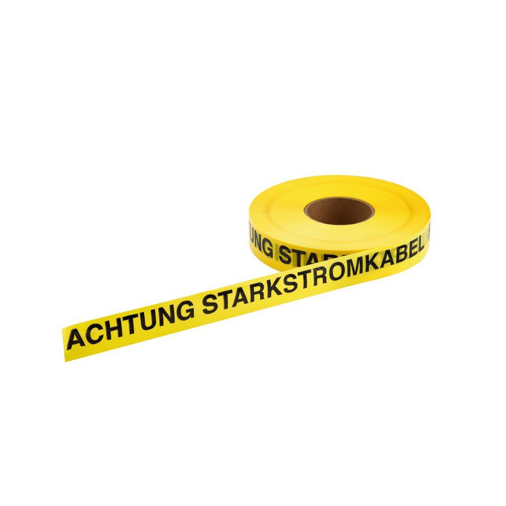 FRÄNKISCHE FTWB Trassenwarnband, mit Aufdruck, 40mm, gelb, Chemisch beständig FRÄNKISCHE FTWB Trassenwarnband, mit Aufdruck, 40mm, gelb, Chemisch beständig