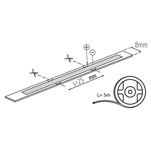 Kanlux LCOB 10W/M 12 IP65-WW