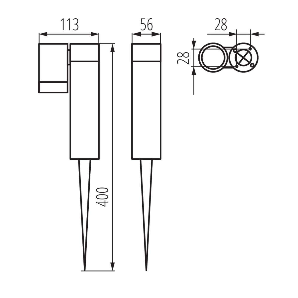 Kanlux USTI SP 1X7 GR (36561)