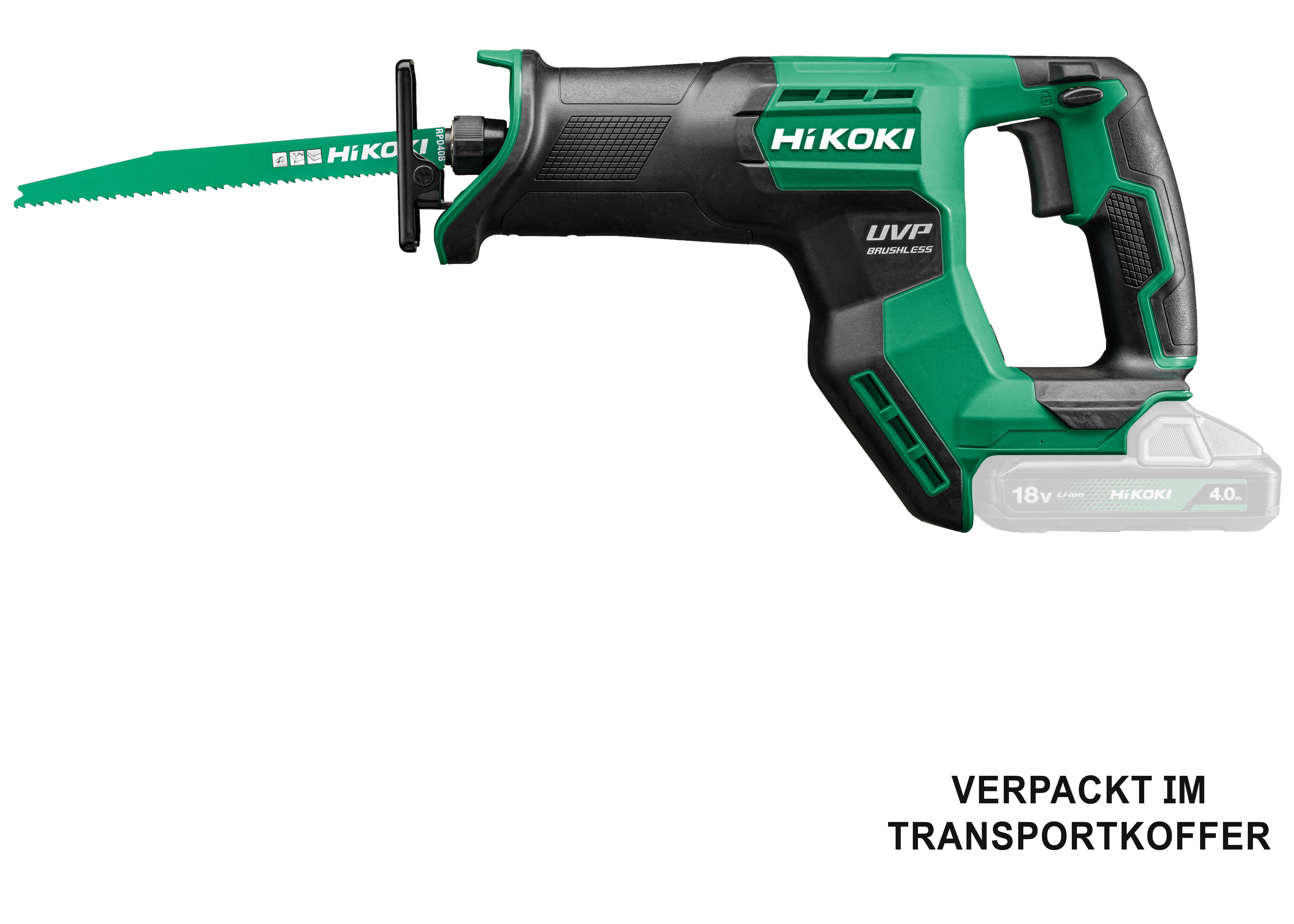 HiKOKI CR18DMA (Basic) (Transportkoffer) Akku Säbelsäge – CR18DMAW2Z