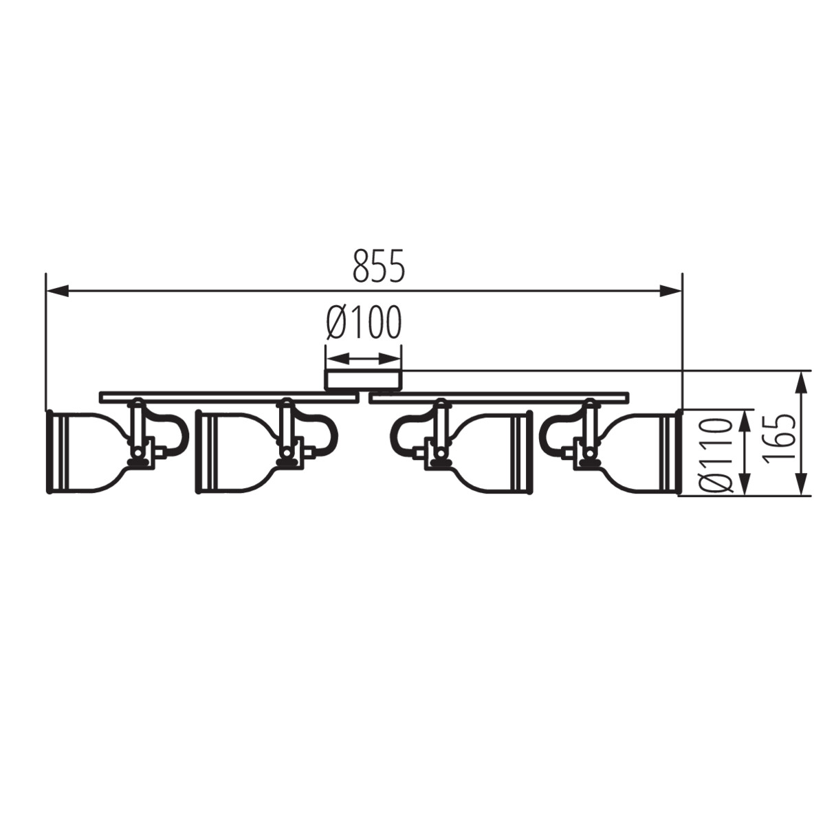 Kanlux DERATO EL-4I B-SR