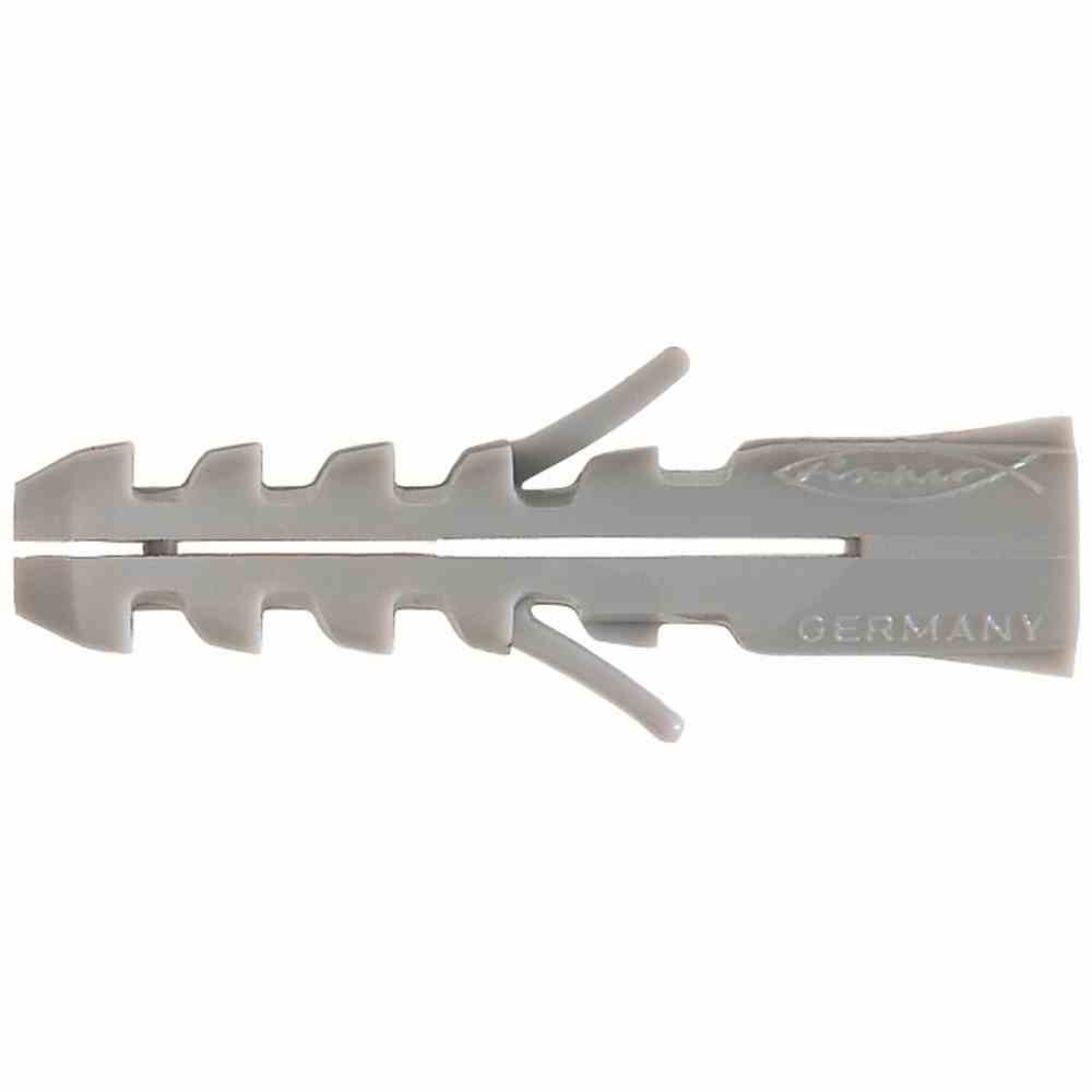 FISCHER Spreizdübel, Ø6x30mm, Kunststoff, Nylon, 40mm, Ø4-5mm, geeignet für Gasbeton, geeignet für Sechskant-Holzschraube, 100 Stück