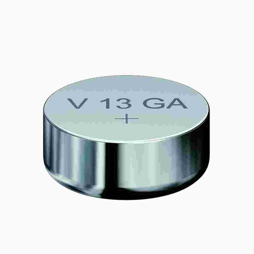 VARTA V13GA Knopfzelle, 1,5V, LR44, Alkali-Mangan, 125mAh, Ø11,6x5,4mm, ELECTRONICS, VE = 1er Blister