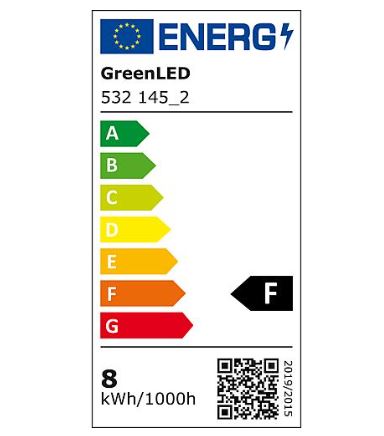 GreenLED Röhrenlampe matt E27 8W 730lm 3000K