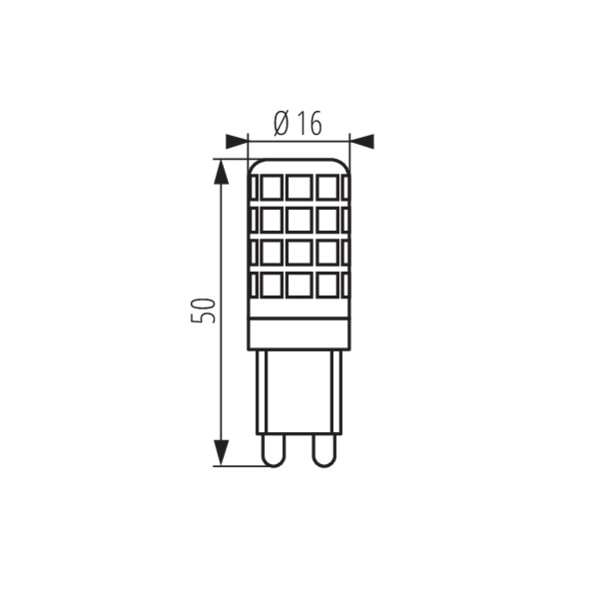 Kanlux ZUBI LED 4W G9-WW