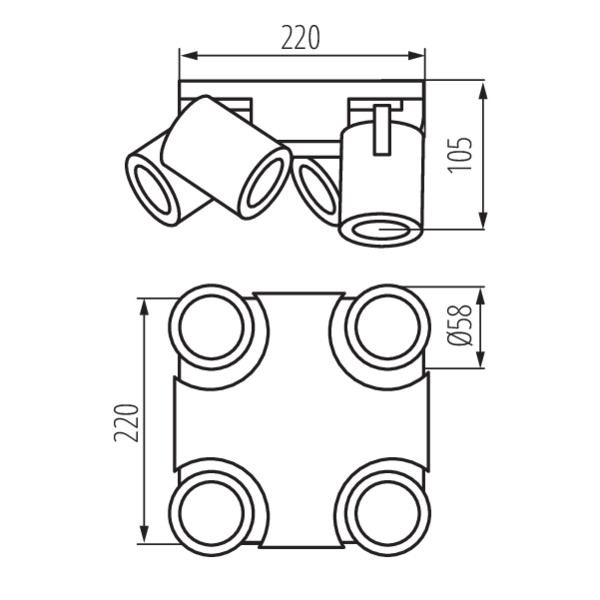 Kanlux LAURIN EL-4O B