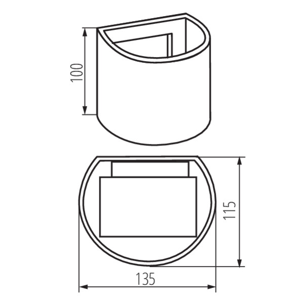 Kanlux REKA LED EL 7W-O-GR