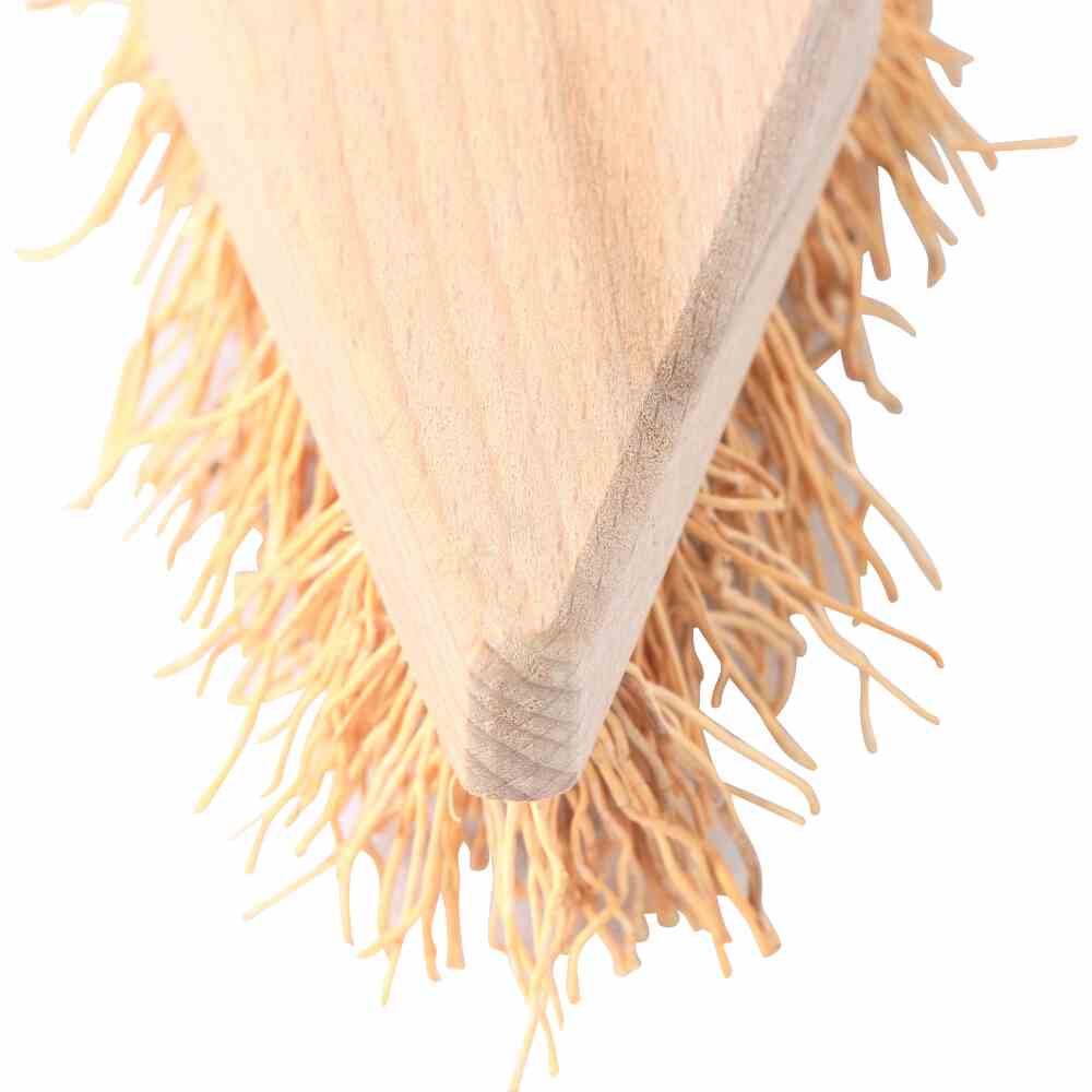 SIENA HOME Wurzelbürste Reiswurzel 22 cm Holzkörper spitz/rund