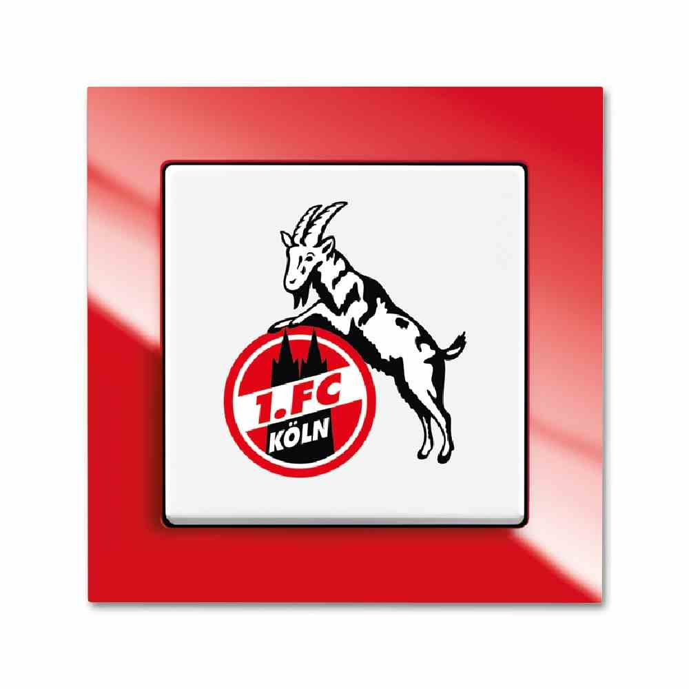 BUSCH-JAEGER Fanschalter 1. FC Köln, Aus- und Wechselschaltung – 2000/6 UJ/04