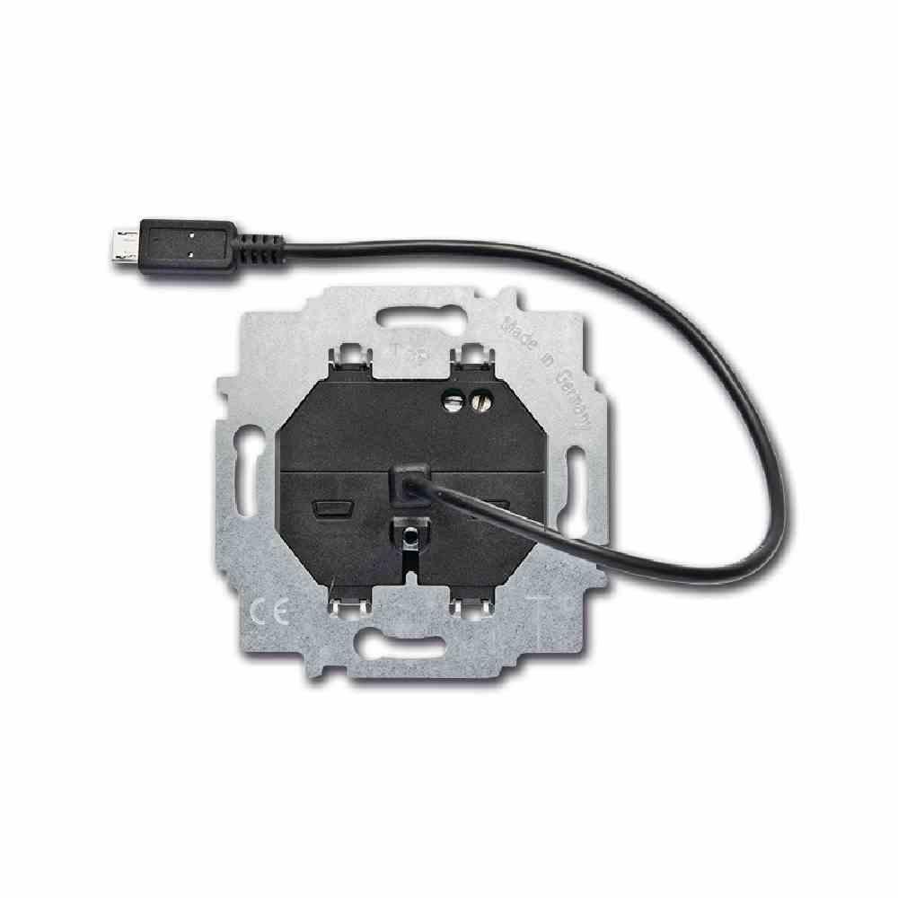 BUSCH-JAEGER USB-Netzteil, 100-240/100-240V, DC, 1400mA, USB, stabilisiert, Unterputz – 6474 U