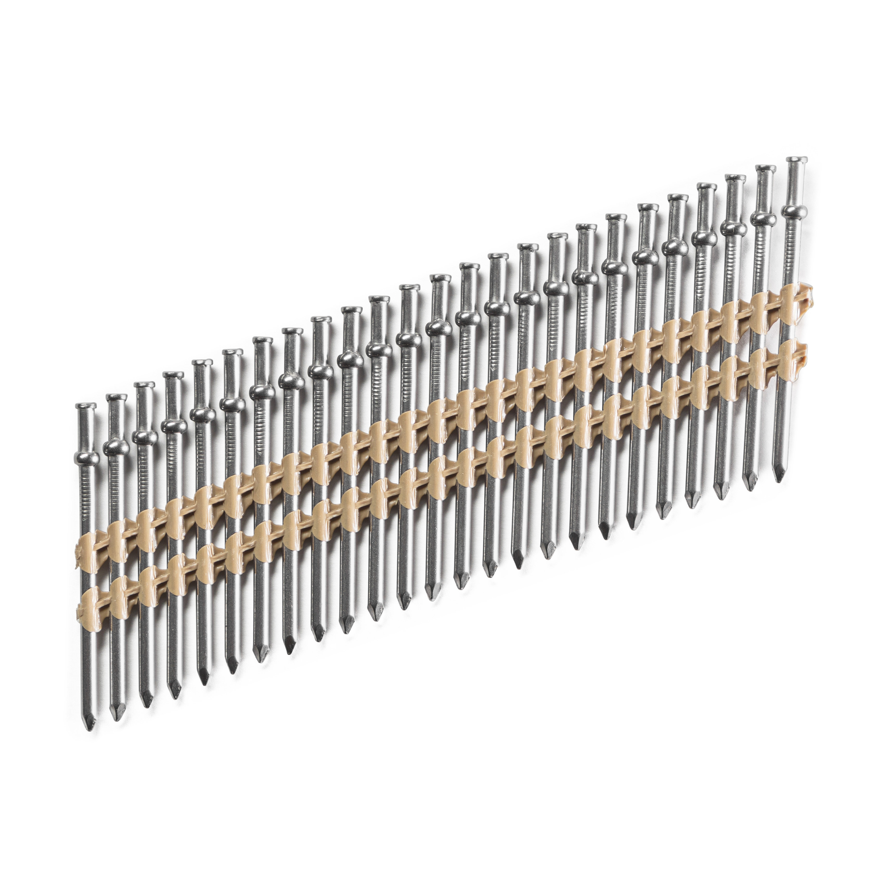 Duplex-Nägel 3.3X89/77 mm 20° Glatt Blank Plastik gebunden (2.000 Stk)