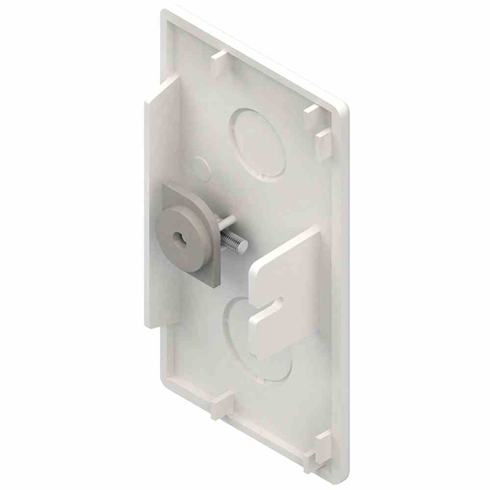 HKL Endstück, 60x190 mm, Kunststoff ASA, RAL9010, reinweiß HKL Endstück, 60x190 mm, Kunststoff ASA, RAL9010, reinweiß