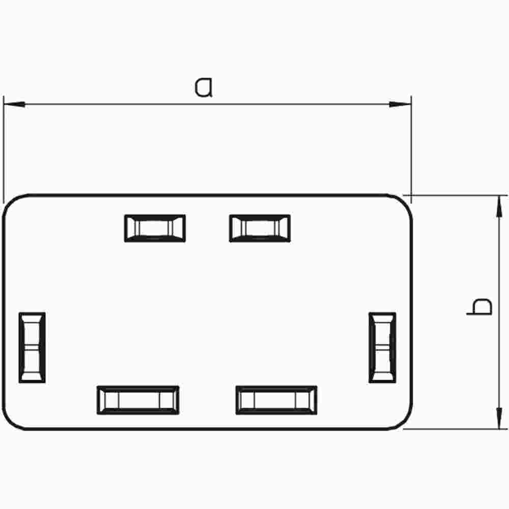 OBO BETTERMANN Endstück 60x170mm, PVC, reinweiß RAL 9010