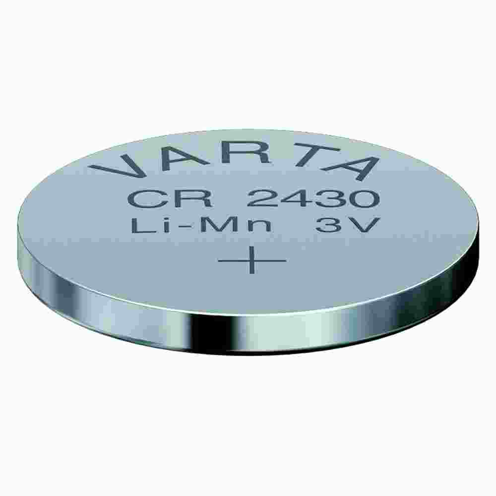 VARTA CR2430 Knopfzelle, 3V, Lithium, 280mAh, Ø24,5x3mm, ELECTRONICS, VE = 1er Blister VARTA CR2430 Knopfzelle, 3V, Lithium, 280mAh, Ø24,5x3mm, ELECTRONICS, VE = 1er Blister