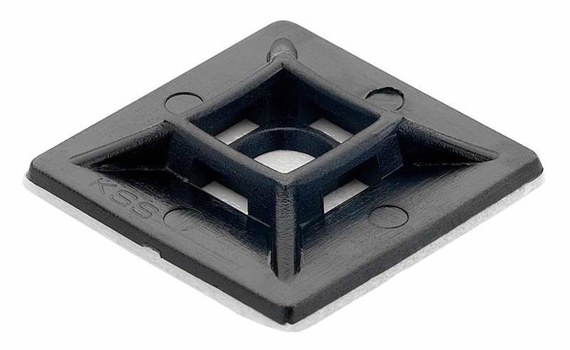 Klebesockel BE29-X 28x28mm schwarz füür Binder bis 5mm Klebesockel BE29-X 28x28mm schwarz füür Binder bis 5mm