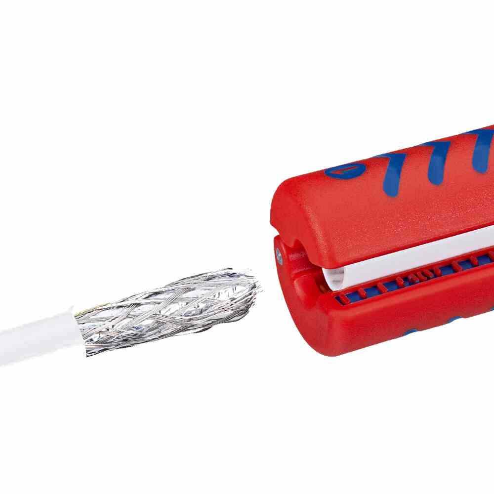 KNIPEX Koax-Abisolierwerkzeug, Ø4-7,5mm, Rundschnitt KNIPEX Koax-Abisolierwerkzeug, Ø4-7,5mm, Rundschnitt