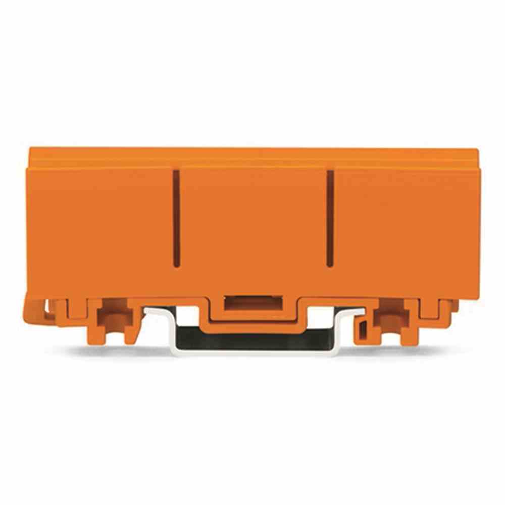 WAGO Befestigungsadapter, orange, für ein- (14 mm) und zweireihige (18,5 mm) Klemmen WAGO Befestigungsadapter, orange, für ein- (14 mm) und zweireihige (18,5 mm) Klemmen