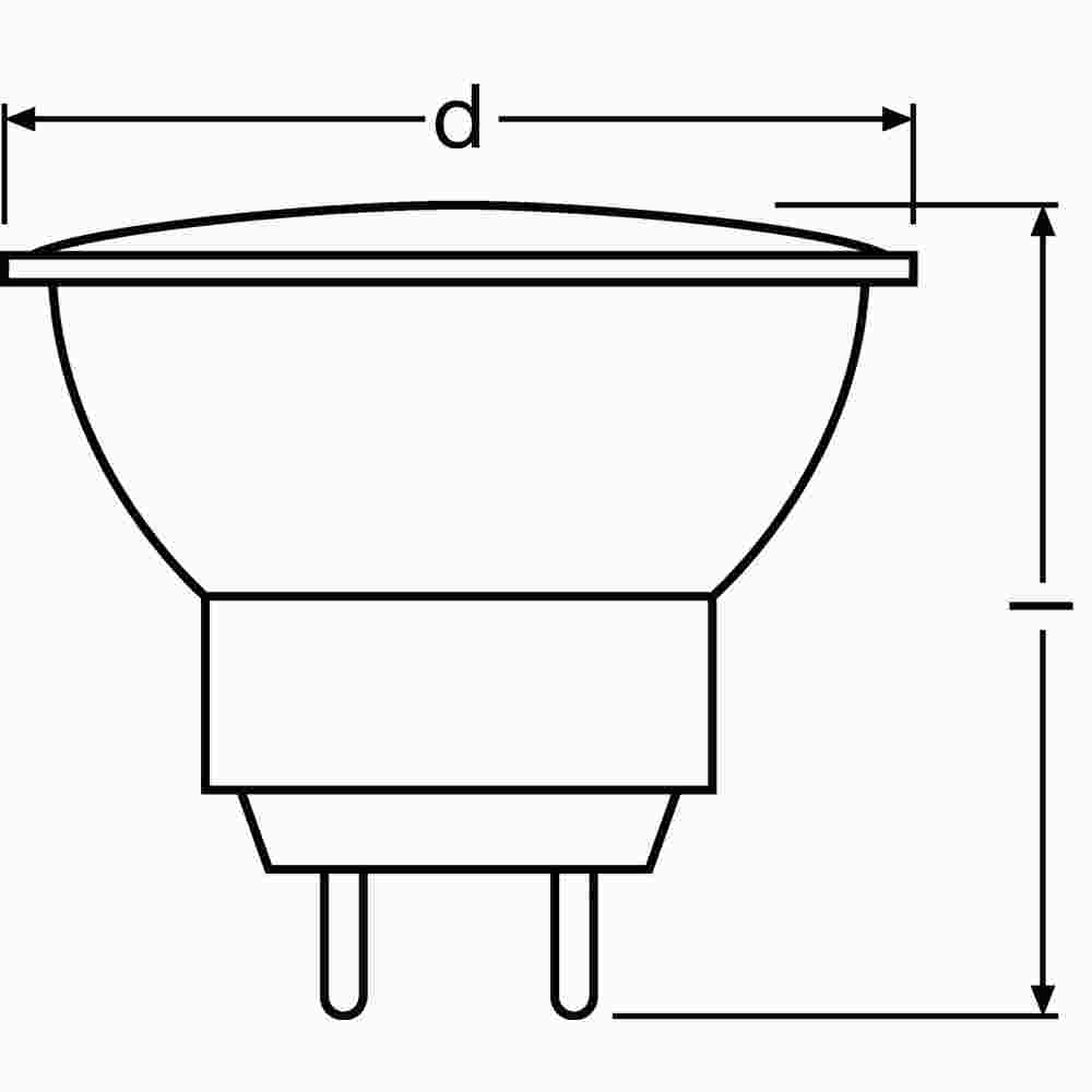 OSRAM DECOSTAR35S NV-Halogenreflektorlampe, 20W, GU4, 12V, 36°, Ø35mm, Glas, UV-Schutz, 580cd, Cool Beam