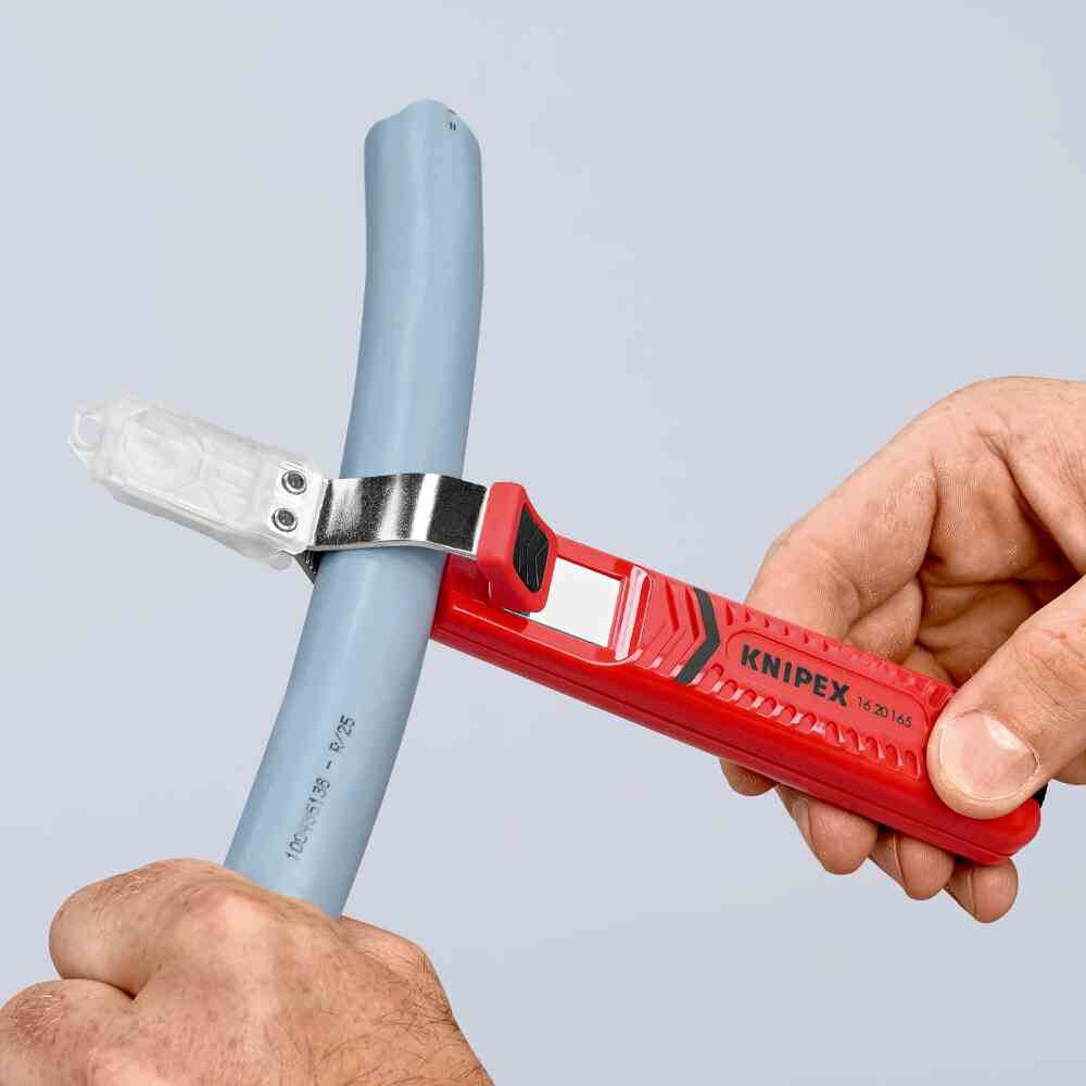 KNIPEX Kabelmesser, ohne Klinge, Hakenform, Kunststoff