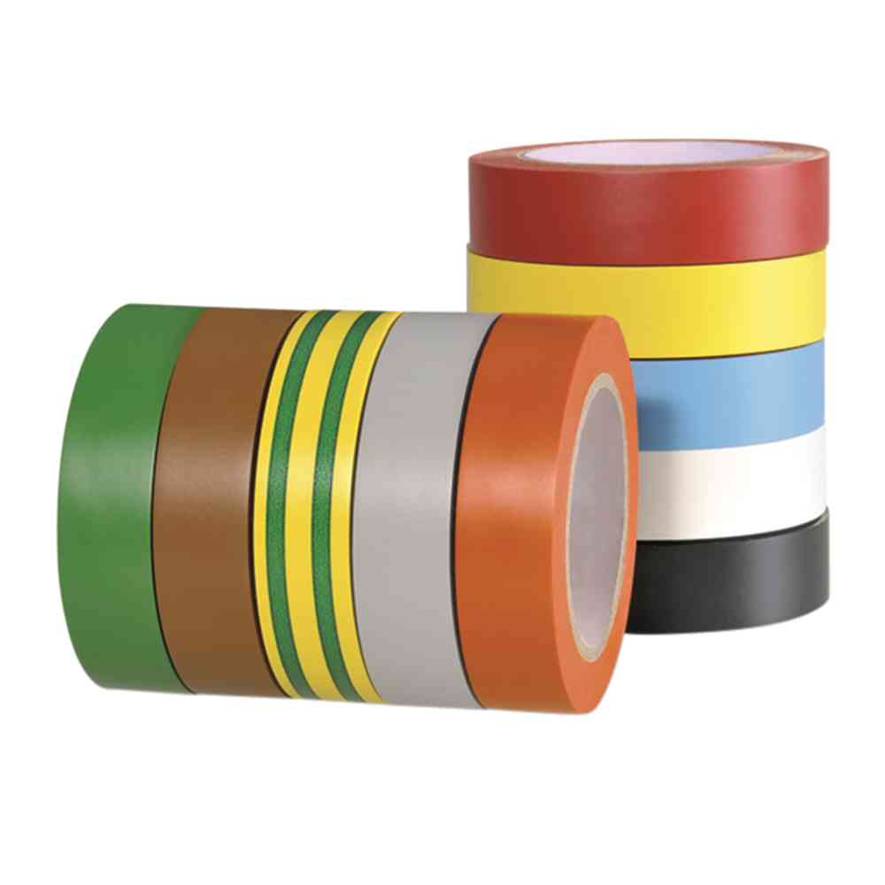 HELLERMANN TYTON Isolierband, Polyvinylchlorid (PVC), 15mm, 10m, mehrfarbig, -10-90°C, 0,15mm, Selbstverlöschend – HTAPE-FLEX15-15x10 PVC DIV 10