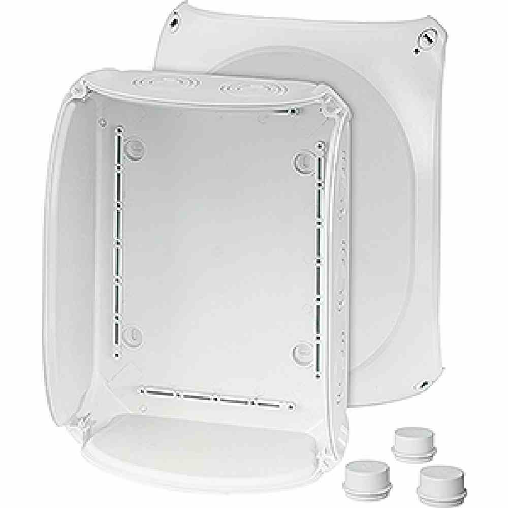 HENSEL DK 3500 G Abzweigkasten, IP44, 35mm², 295x225x122mm, grau, ohne Bestückung, Kunststoff, Wand-/Deckenmontage, halogenfrei – DK 3500 G