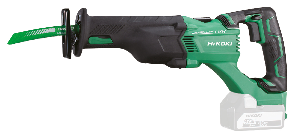 HiKOKI CR18DBL(Basic) (Karton) Akku Tigersäge (brushless) 120 mm in Holz 3,2 Kg