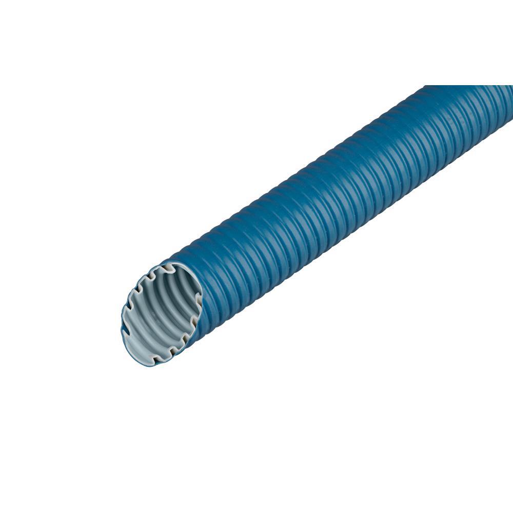 FRÄNKISCHE FFKuS-EM-F Panzerrohr, PVC, Ø25mm, blau, mittel (Klasse 3), Ausführung flammwidrig, biegsam glatt, mittel (Klasse 3) – FFKuS-EM-F 25 blau (50 MTR)