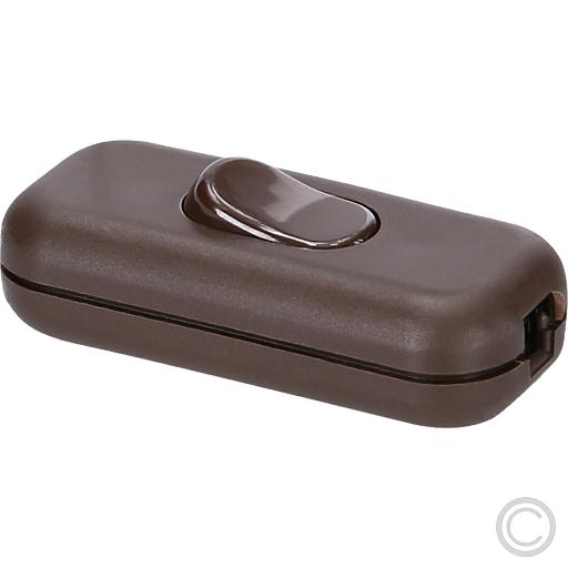 Schnurschalter 1-polig braun 250V/2A  028900 Schnurschalter 1-polig braun 250V/2A  028900