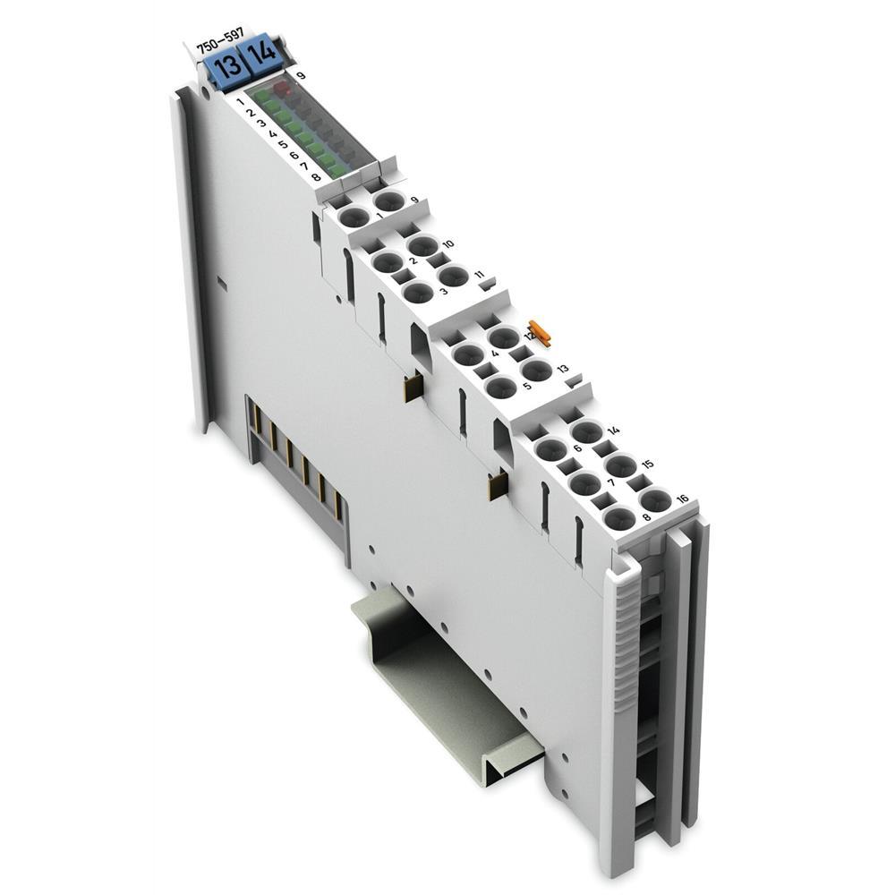 WAGO Analoges I/O-Modul, DC, 24V, Ausgang, Spannung, Federzuganschluss – 750-597