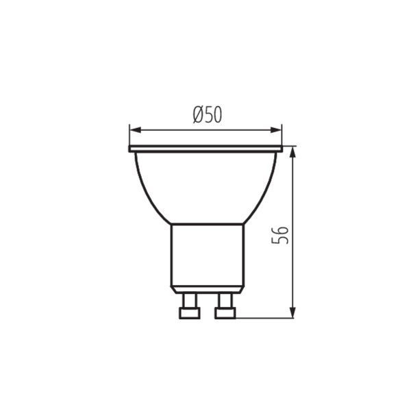 Kanlux K LED GU10 6W-CW