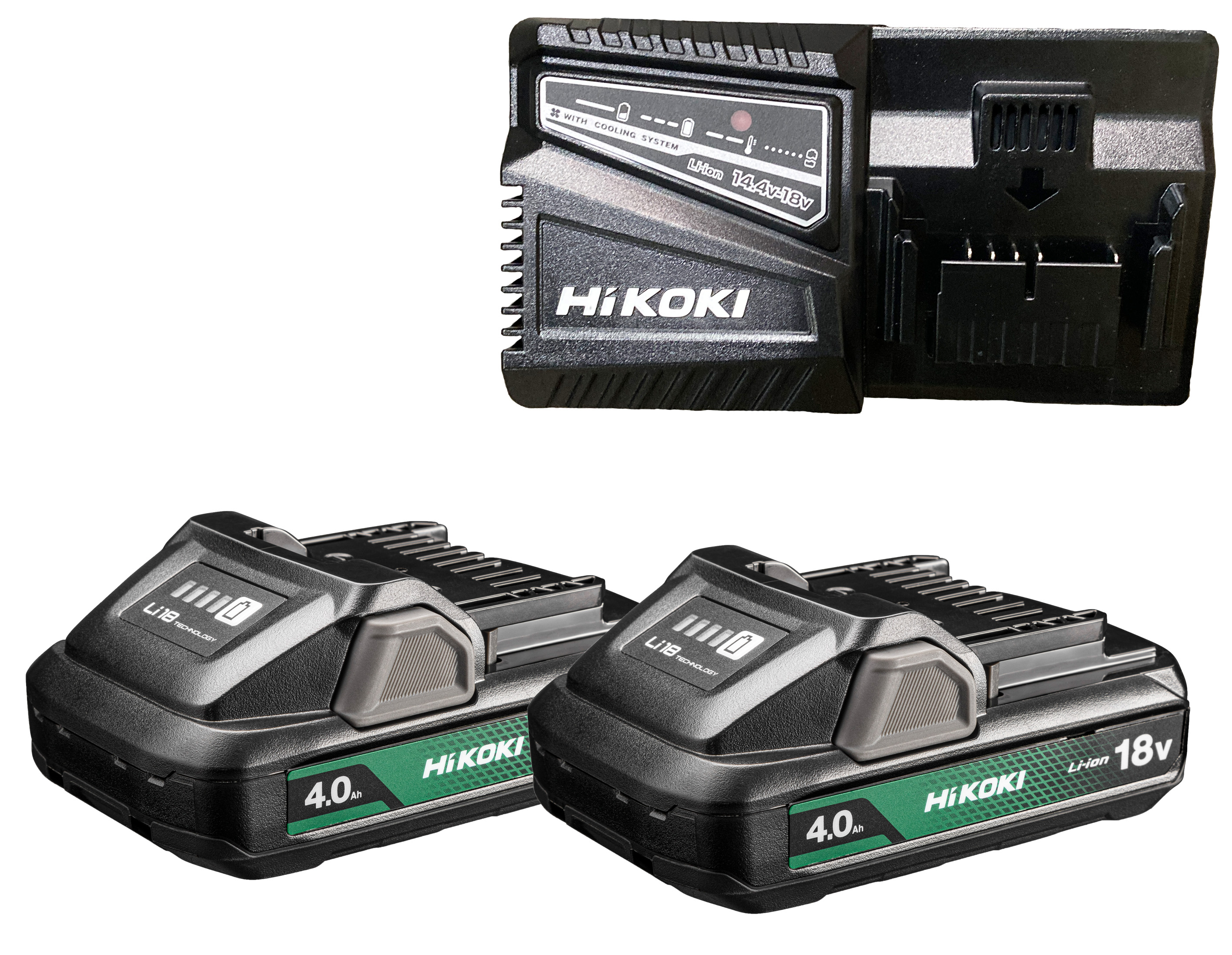 HiKOKI UC18YFSL Booster Pack (2xBSL1840M + UC18YFSL)