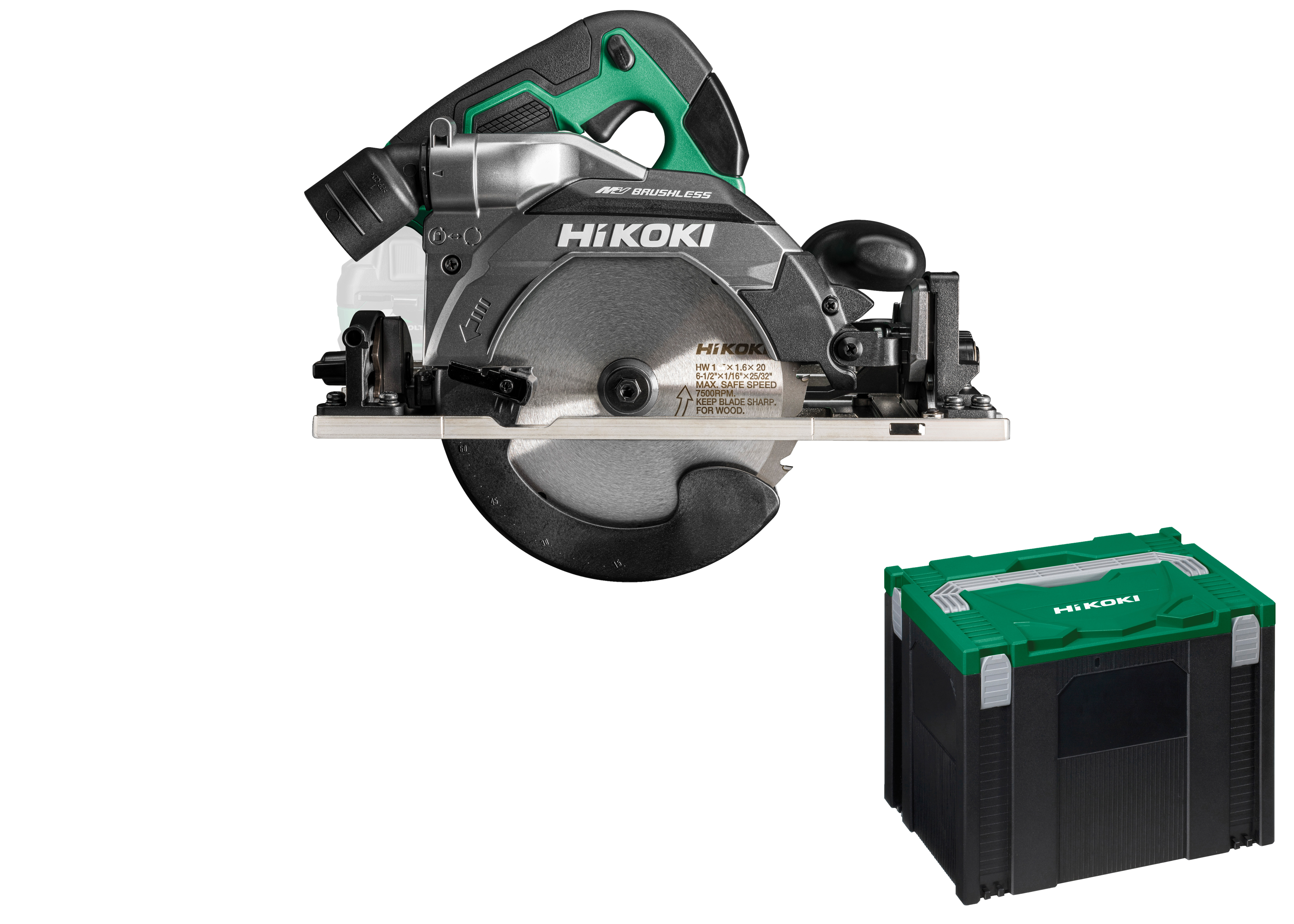 HiKOKI C3606DUM(Basic) (HSC IV) Akku Handkreissäge (brushless) automatische Power und Silent Funktion 66 mm 3,4 Kg