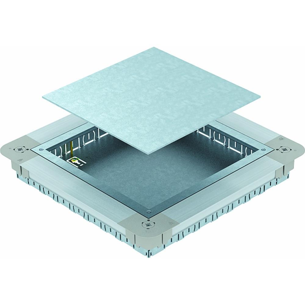 OBO BETTERMANN Unterflur-Gerätedose für GES9/55UV 367x367x55mm, St, FS 367x367x55mm,f.GES9/55UV – UGD55 250-3 9R
