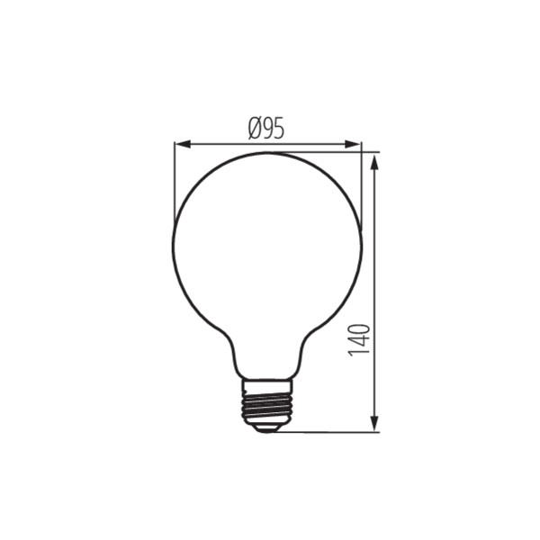 Kanlux XLED G95 7W-WW