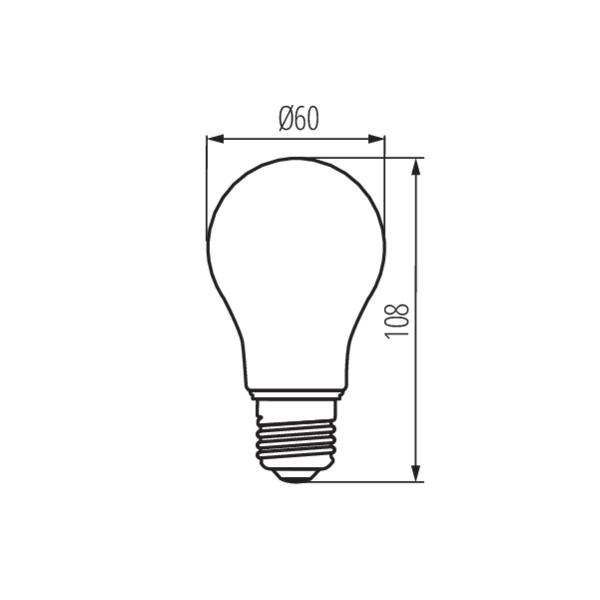 Kanlux XLED A60 4W-SW