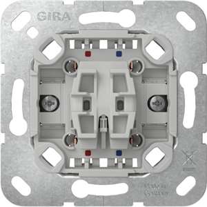 GIRA Einsatz-Wippschalter, grau, matt, Unterputz, IP20, 1f, 310200 – 310200