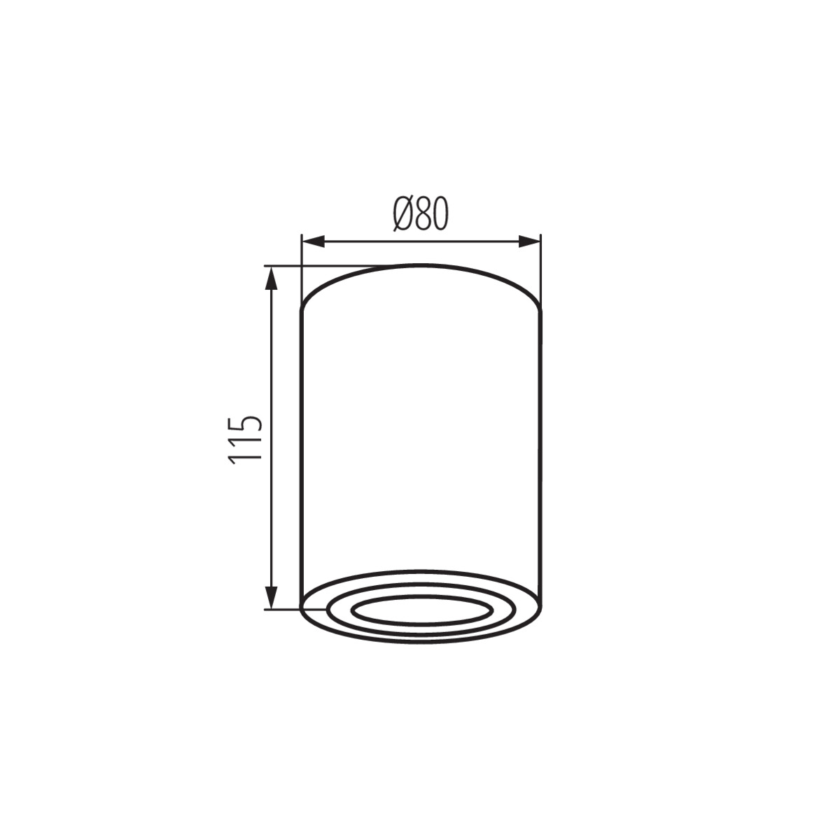 Kanlux BORD XS DLP-50-B