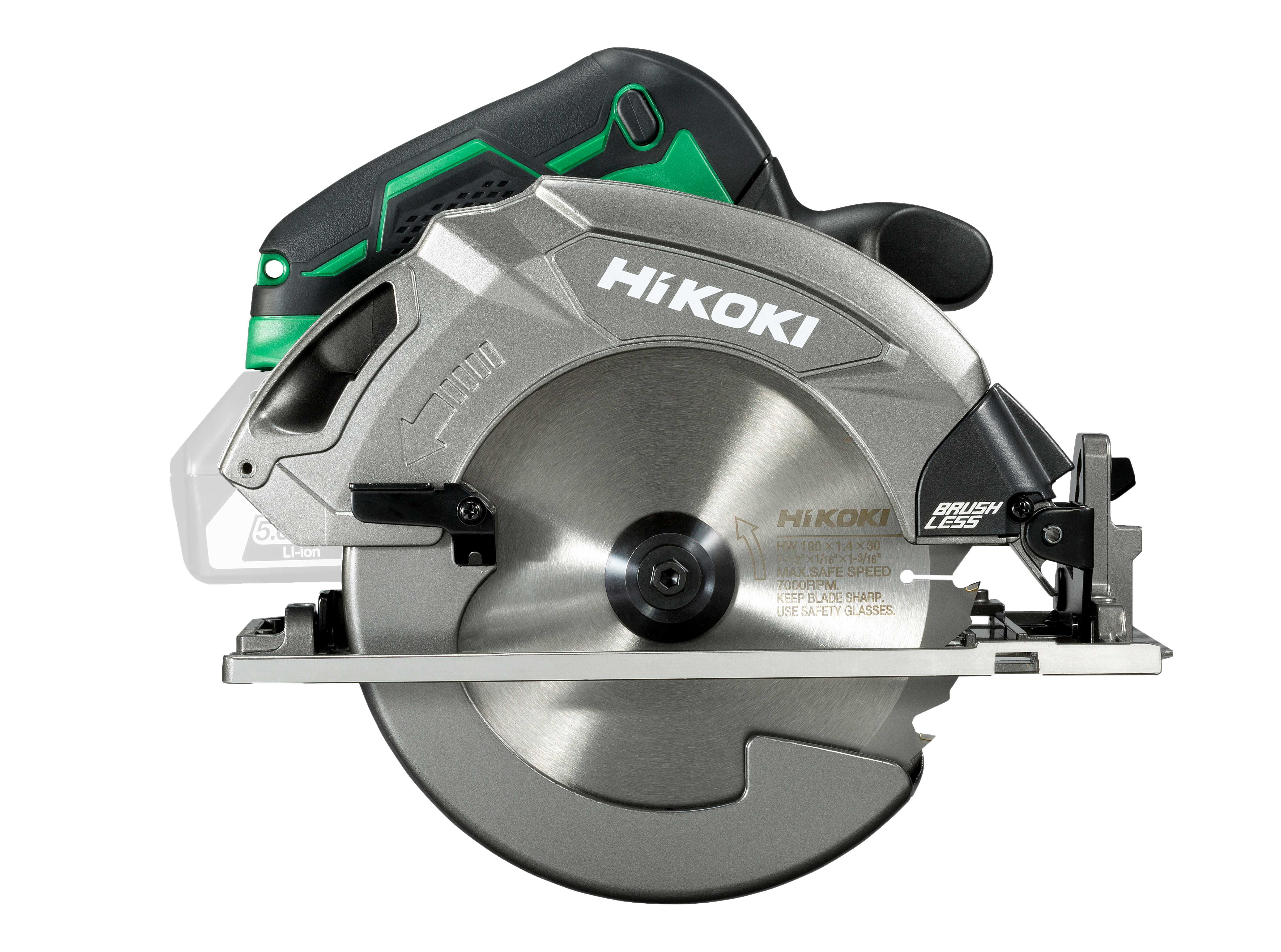 HiKOKI C1807DA(Basic) (HSC IV) Akku Kreissäge (brushless) 64,5 mm 3,9 Kg Auto. Power und Silent Funktion