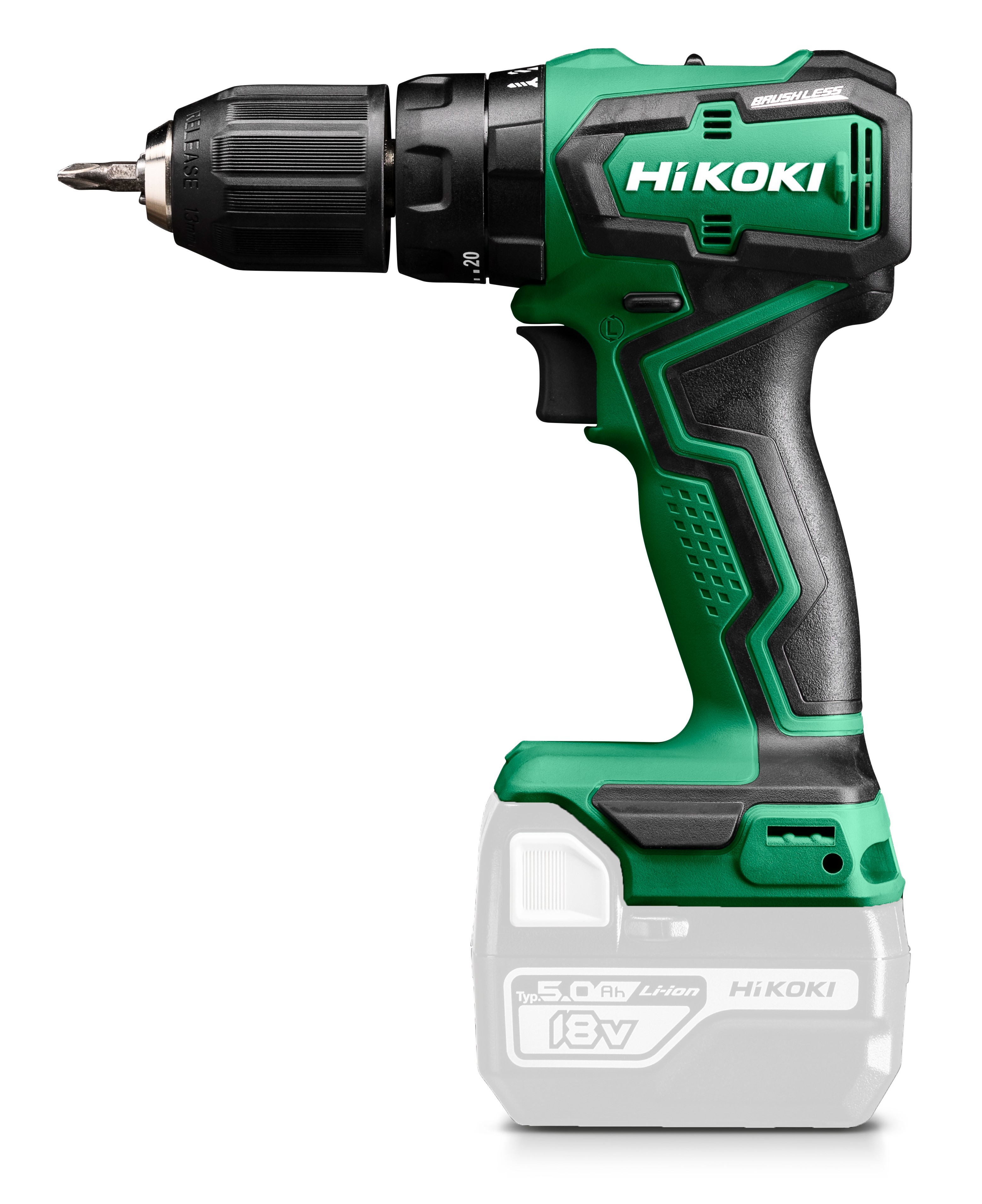 HiKOKI DV18DD (Basic) (HSC II) Akku Schlagbohrschrauber 26/55Nm 13mm