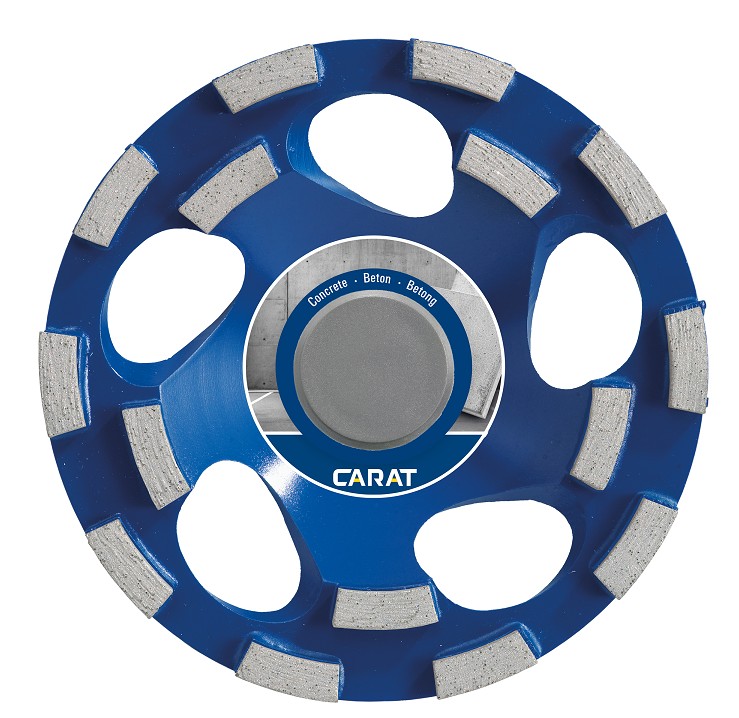 Carat Diamantschleiftopf DUSTEC M-Beton125x22,23mm