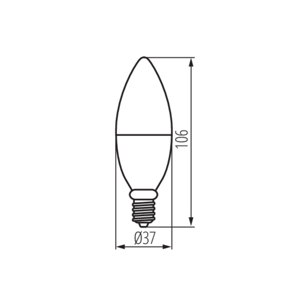 Kanlux S C37 4,9W E14 RGBCCT