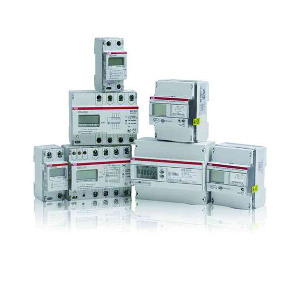 ABB Drehstromzähler, B, 3x80A, elektronisch, digital, geeicht, 5A, 4-331,2V/N-L, 80-575V/L-L, Eintarif, 47,5-63Hz, S0, 1-9999kvarh – A43 113-100