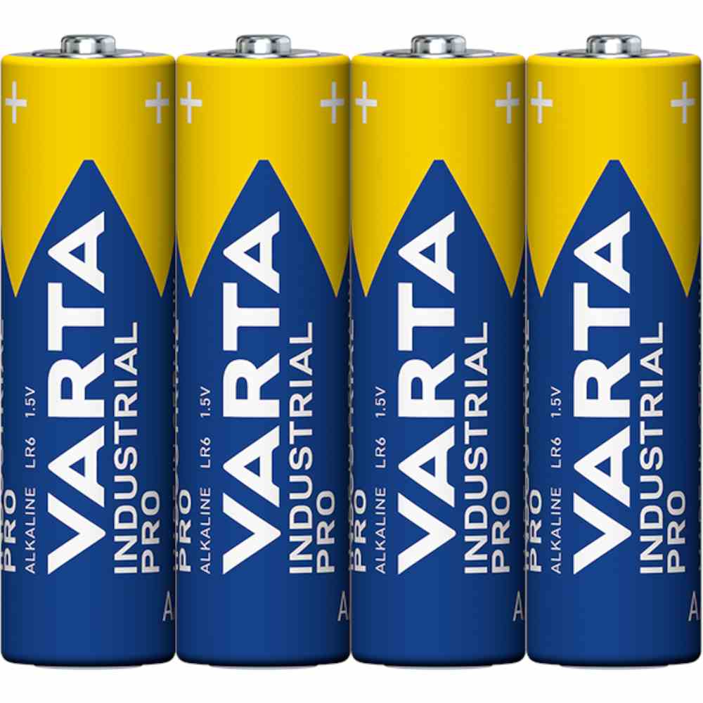 VARTA Mignon Batterie (AA/AM3), 1,5V, LR6, Alkali-Mangan, 4er Folie