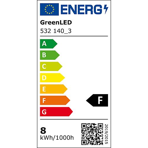 GreenLED Röhrenlampe klar E27 8W 780lm 3000K