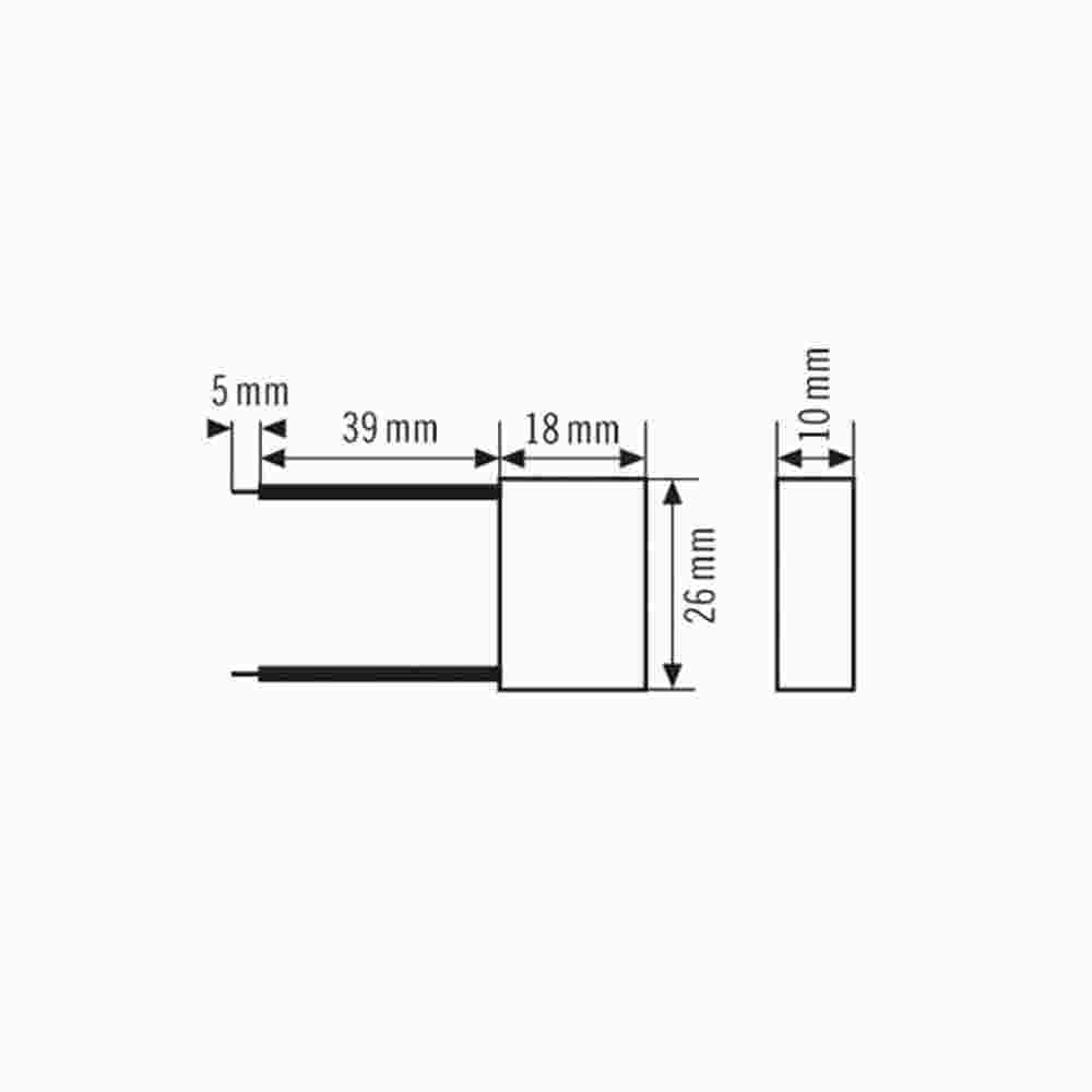 ESYLUX RC-Filter/Löschglied 230 V/50 Hz / 1,0 W / IP20, zur Entstörung induktiver Lasten – RC-Filter/Löschglied