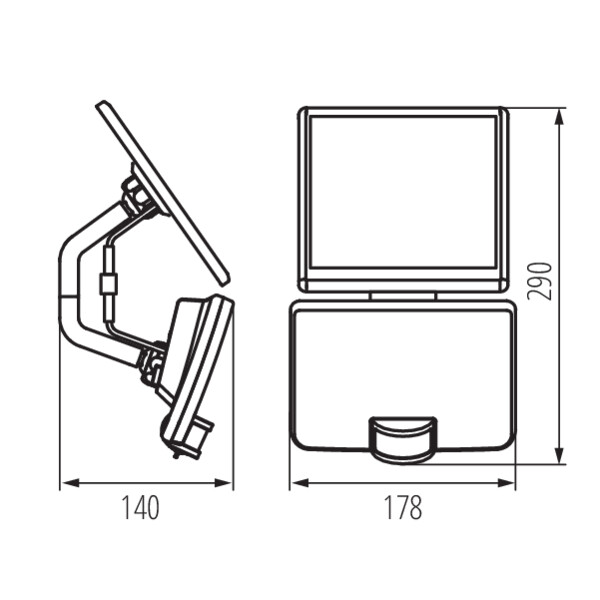 Kanlux FL SOLNAR SLR 8W NW-B