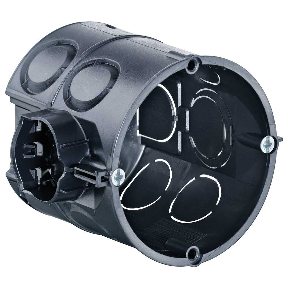 KAISER 1556-04 Geräte-Verbindungsdose mit 2 Schrauben, Tiefe 66mm, Einbauöffnung 60mm, für Unterputz-Installation – 1556-04 KAISER 1556-04 Geräte-Verbindungsdose mit 2 Schrauben, Tiefe 66mm, Einbauöffnung 60mm, für Unterputz-Installation – 1556-04