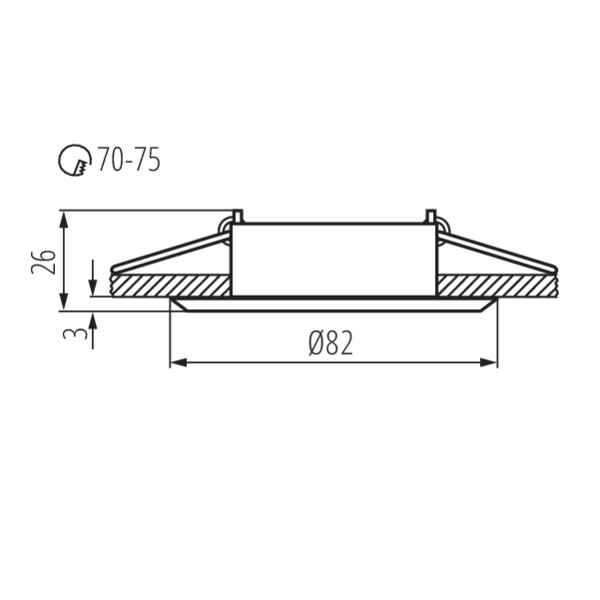 Kanlux EVIT CT-DTO50-AL.